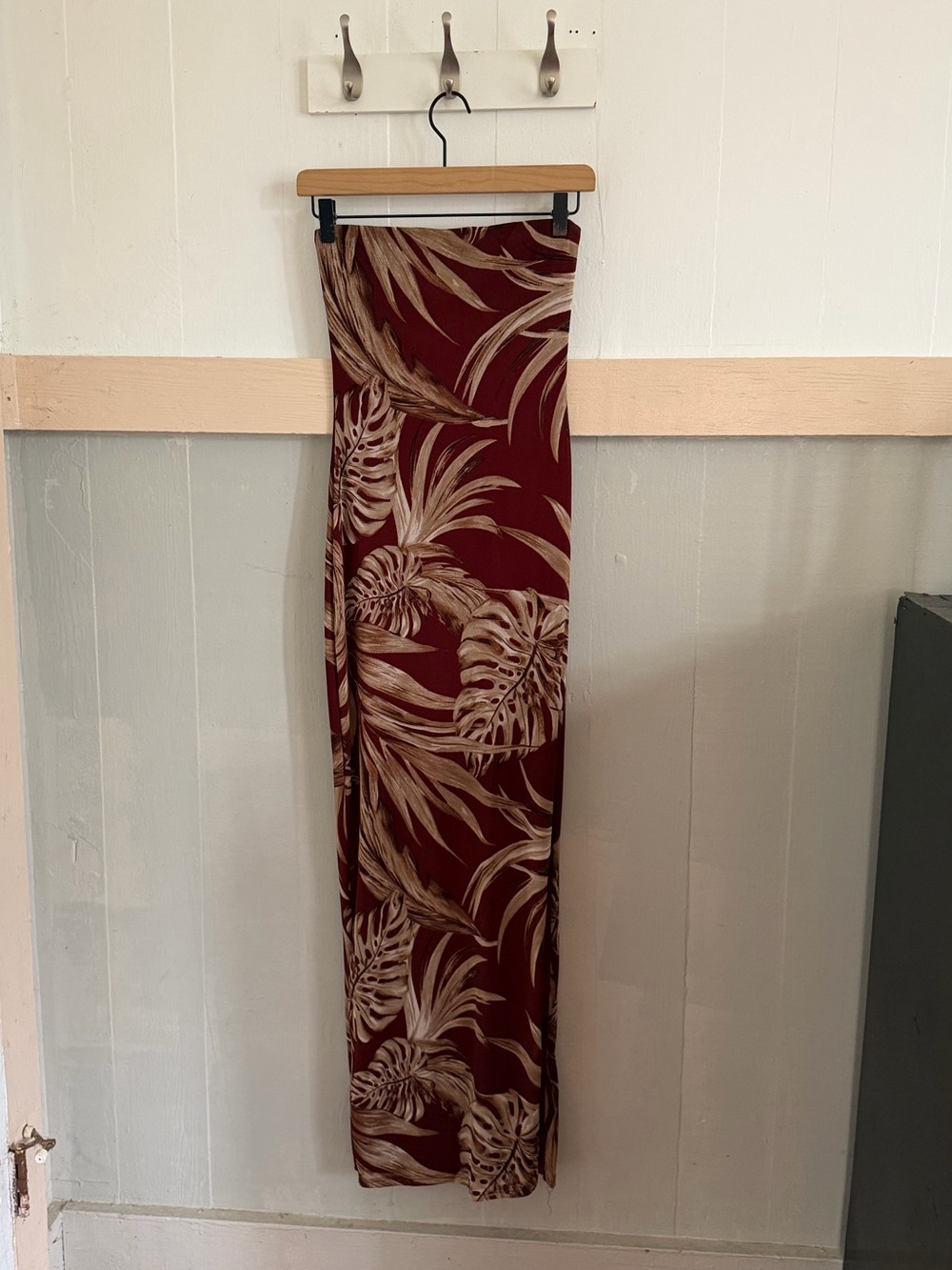 Vintage 90s Bodycon Tropical Dress